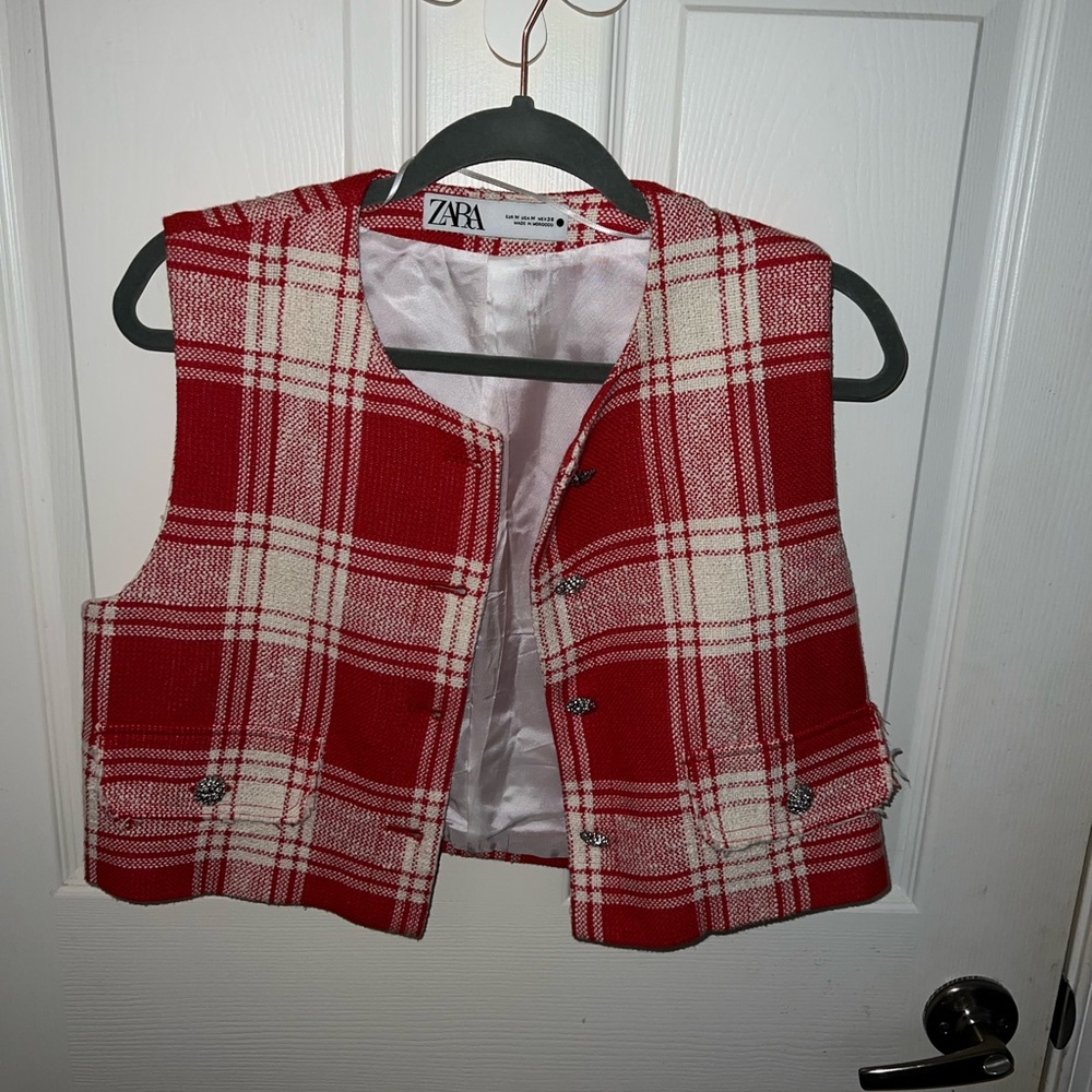 Zara Plaid Skirt Set